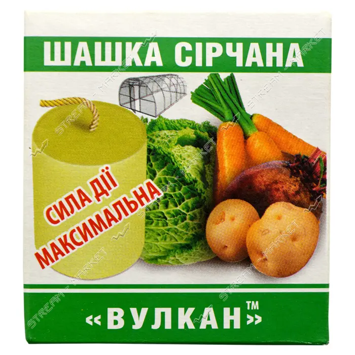 Шашка серная Вулкан для дезинфекции помещений 300г                                                  