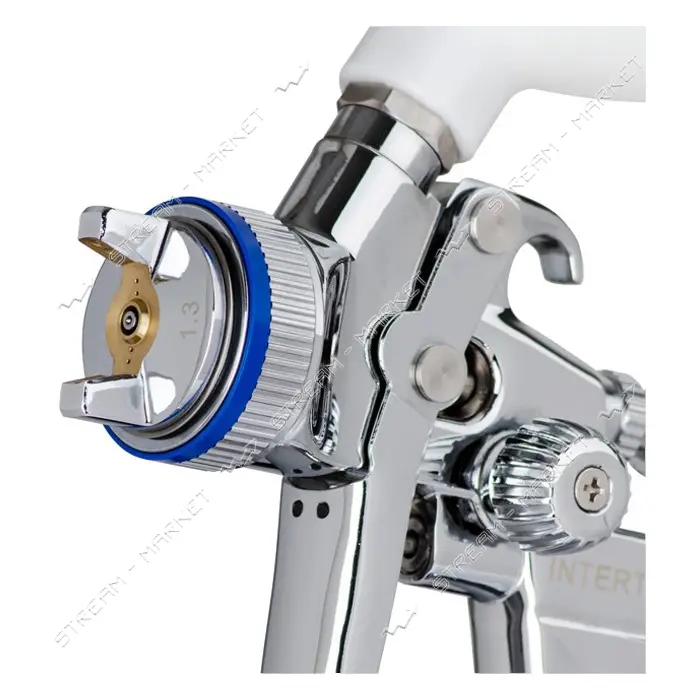 Краскопульт пневматический Intertool PT-0105D HVLP II форсунка 1.3мм 600мл 2бар