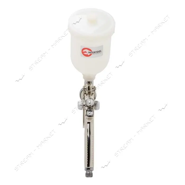 Краскопульт пневматический Intertool PT-0128 HVLP II MINI форсунка 0.8мм 250мл 2-2.5бар             