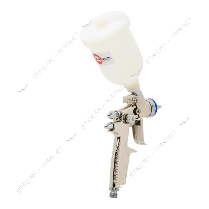 Краскопульт пневматический Intertool PT-0128 HVLP II MINI форсунка 0.8мм 250мл 2-2.5бар             