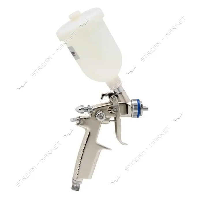 Краскопульт пневматический Intertool PT-0128 HVLP II MINI форсунка 0.8мм 250мл 2-2.5бар             