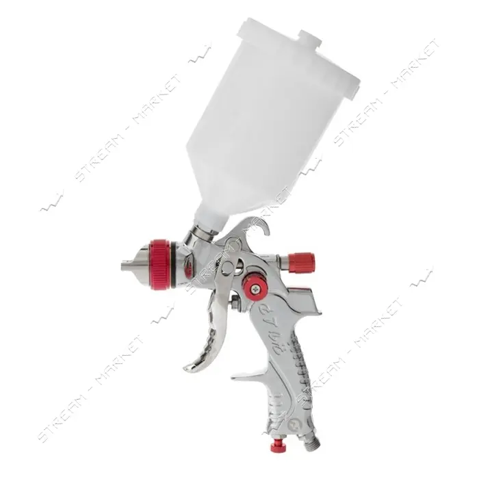 Краскопульт пневматический Intertool PT-0153 HVLP с тремя наборами форсунок-1.3мм 1.4мм 1.7мм