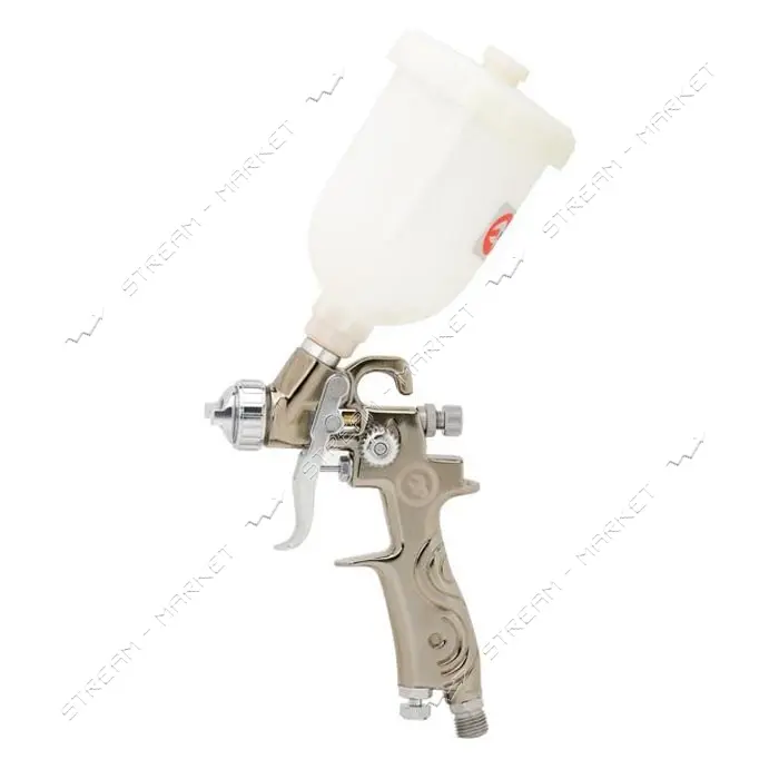 Краскопульт пневматический Intertool PT-0129 LVMP MINI форсунка 0.8мм 250мл 2-2.5бар                