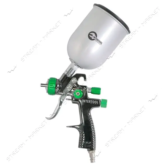 Краскопульт пневматический Intertool PT-0131 LVLP форсунка 1.3 мм