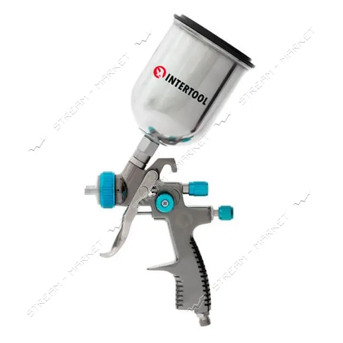 Краскопульт пневматический Intertool PT-0133 LVLP BLUE NEW форсунка 1.4мм