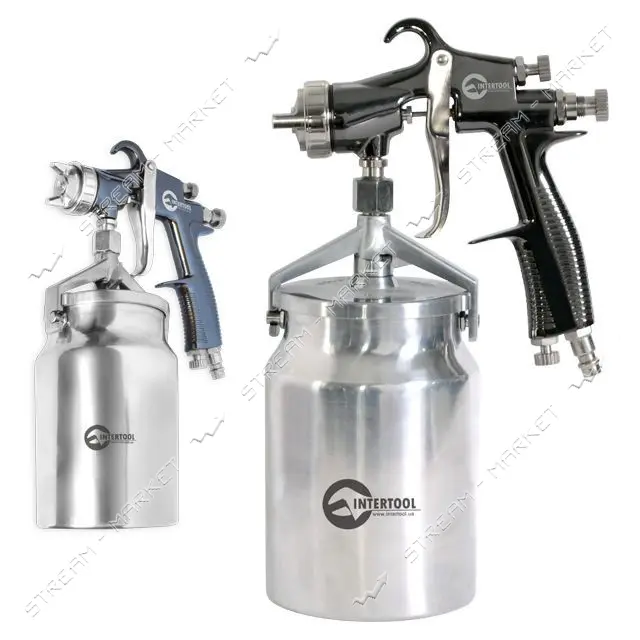 Краскопульт пневматический Intertool PT-0140 HP PROF форсунка 1.8мм