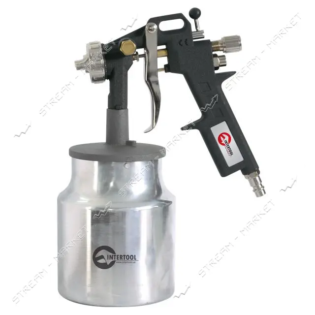 Краскопульт пневматический Intertool PT-0211форсунка 1.5мм