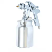 Краскопульт пневматический Intertool PT-0212 HVLP STEEL PROF форсунка 1.4мм                         