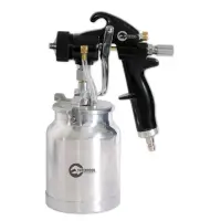 Краскораспылитель Intertool PT-0214 HVLP Black PROF 1.5мм нижн. метал. бачок рег. подачей давления  