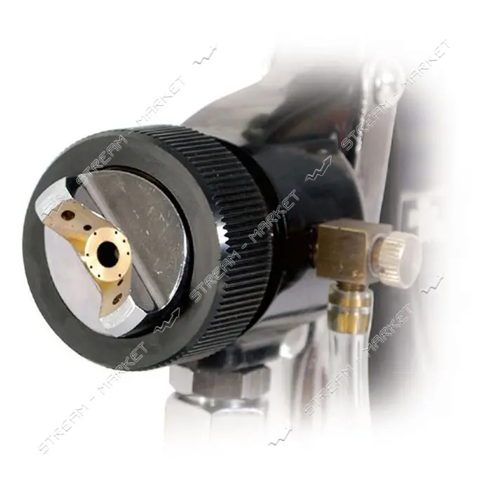 Краскораспылитель Intertool PT-0214 HVLP Black PROF 1.5мм нижн. метал. бачок рег. подачей давления