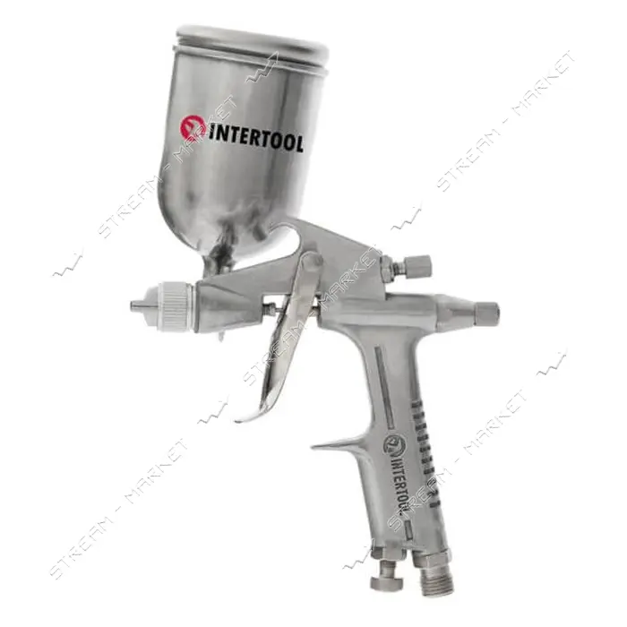 Пистолет покрасочный Intertool PT-0301 пневмо. мини форсунка 0.5мм В/Б 200мл 3.5-5bar
