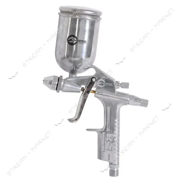 Пистолет покрасочный Intertool PT-0303  пневмо. мини форсунка 0.5мм В/Б 200мл 3.5-5bar              
