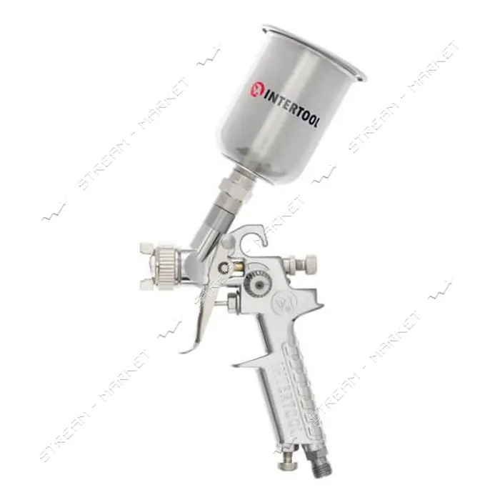 Краскораспылитель Intertool PT-0306 HP Steel Mini PROF 0.5мм верх.метал.бачок125мл