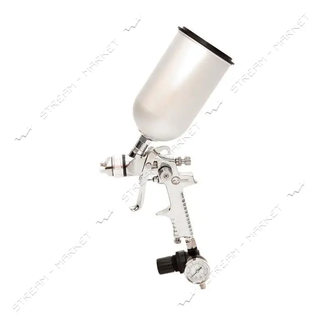 Краскораспылитель Intertool PT-1505 HVLP Steel PROF KIT 1.7мм в комплекте с доп. форсункой 1.4мм