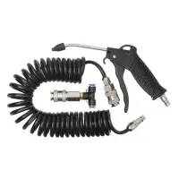 Набор для продува кабины грузовых авто Intertool  PT-1508 пистолет  шланг полиуретановый 5м 8x5мм   