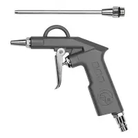 Пистолет продувочный Intertool PT-0804 короткий с дополнительным наконечником 120мм                 