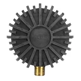 INTERTOOL PT-0502 Манометр к пистолету для подкачки колес 1/4, 63 мм, с резиновым покрытием         