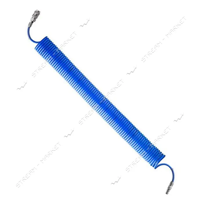 Шланг спиральный полиуретановый Intertool PT-1709 5.5x8мм 20м