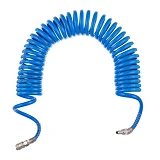 Шланг Intertool PT-1716 спиральный полиуретановый 8x12мм 10м с быстроразъемными соединениями        