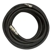 Шланг резиновый воздушный армир-ый Intertool PT-1720 20атм 6x13мм 10м с быстроразъемными соед.
