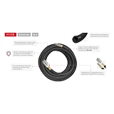 Шланг рез.воздушный армир-ый Intertool PT-1731 20атм 8x15мм 10м с быстроразъемными соед-ми