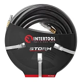 Шланг рез.воздушный армир-ый Intertool PT-1734 20атм 10x17мм 10м с быстроразъемными соед-ми         