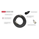 Шланг рез.воздушный армир-ый Intertool PT-1735 20атм 10x17мм 20м с быстроразъемными соед-ми