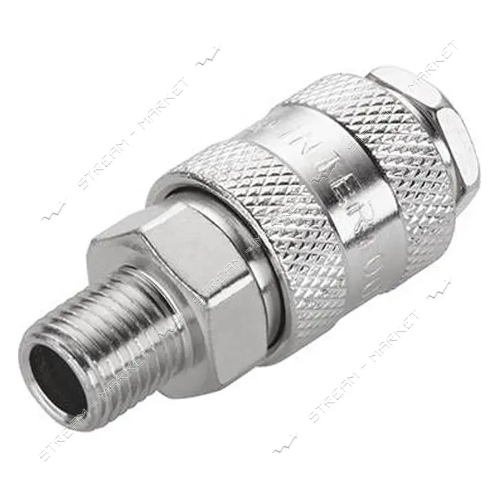 Быстроразъемное соединение с наружной резьбой Intertool PT-1805 1/4"                                