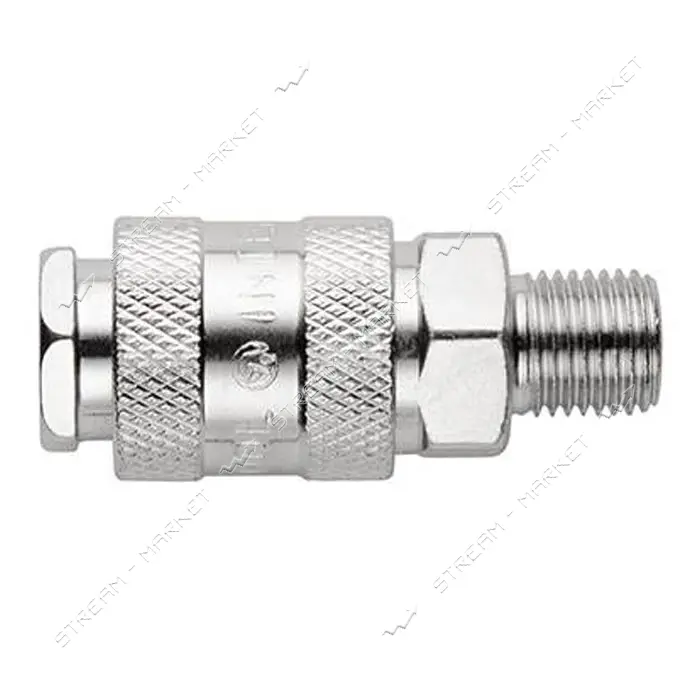 Быстроразъемное соединение с наружной резьбой Intertool PT-1805 1/4"                                