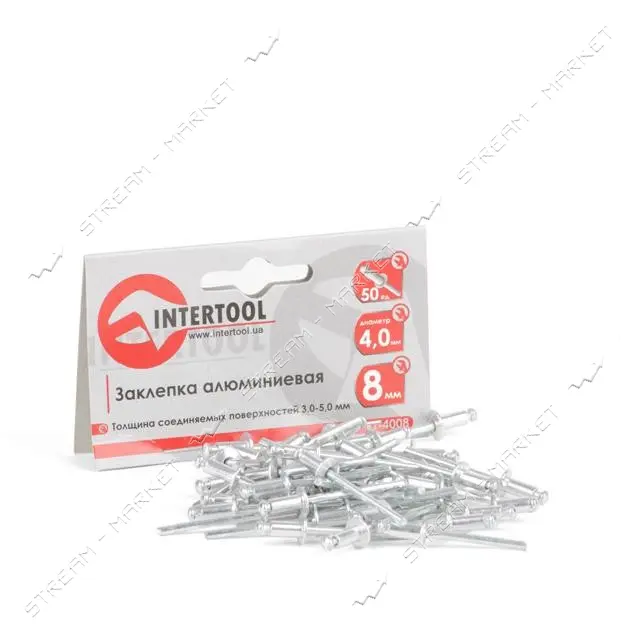Заклепка Intertool RT-4008 алюминиевая 4.0х8.0мм