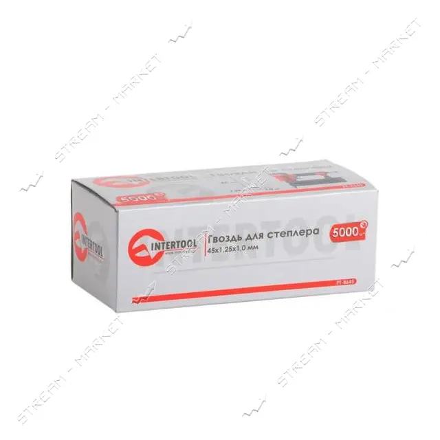Гвоздь для степлера Intertool PT-8645 PT-1603 45мм 1.0x1.25мм 5000шт                                