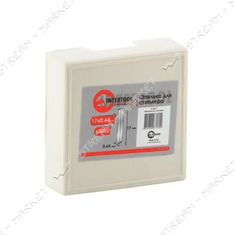 Шпилька для степлера Intertool PT-8717 PT-1611 17мм d0.64мм 6000шт                                  