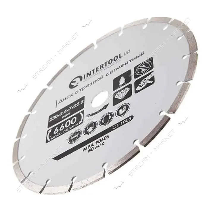Диск отрезной Intertool CT-1005 сегментный алмазный 230мм 16-18%                                    