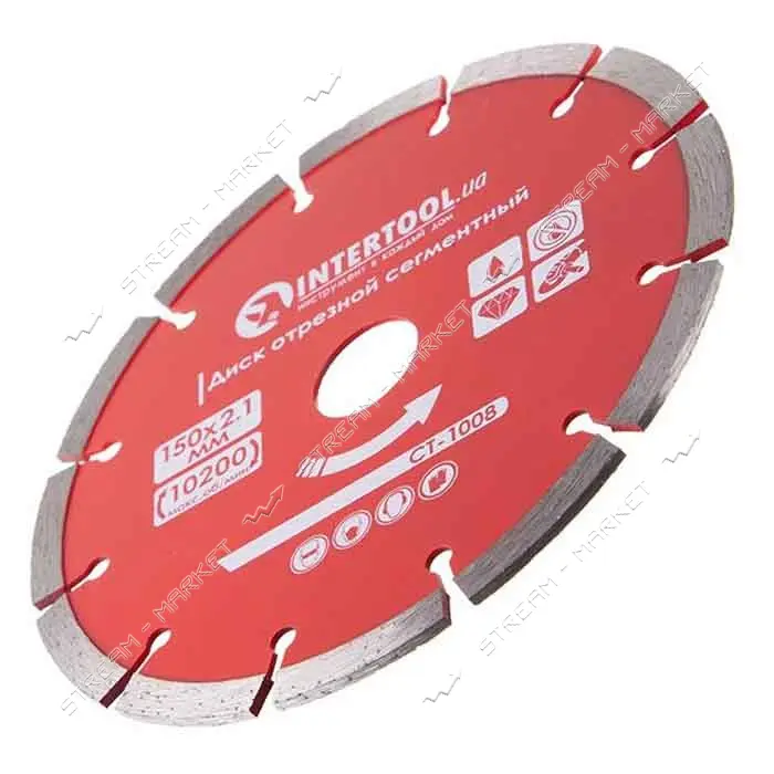 Диск отрезной Intertool CT-1008 сегментный алмазный 150мм 22-24%                                    