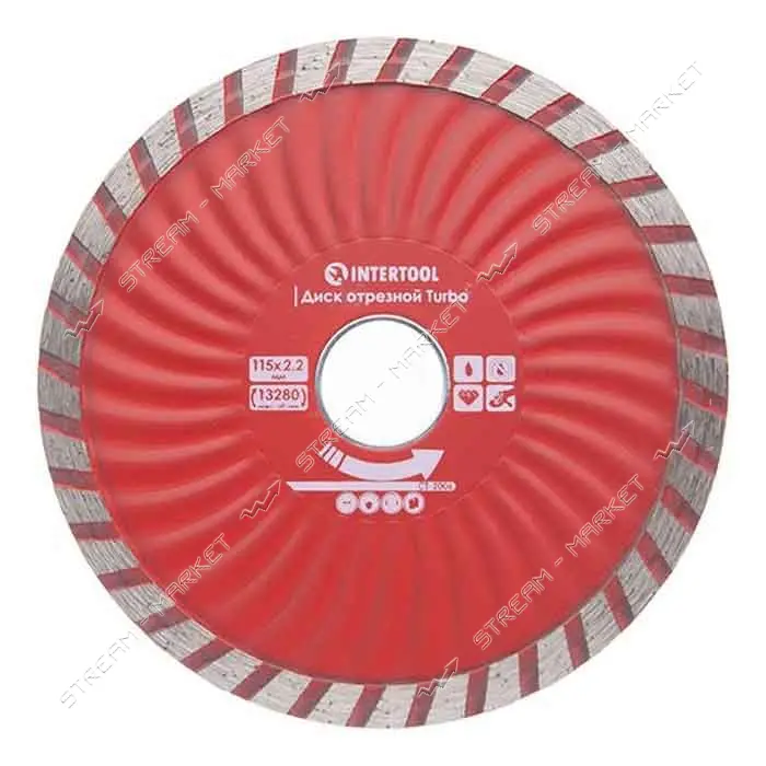 Диск отрезной Intertool CT-2006 Turbo алмазный 115мм 22-24%                                         