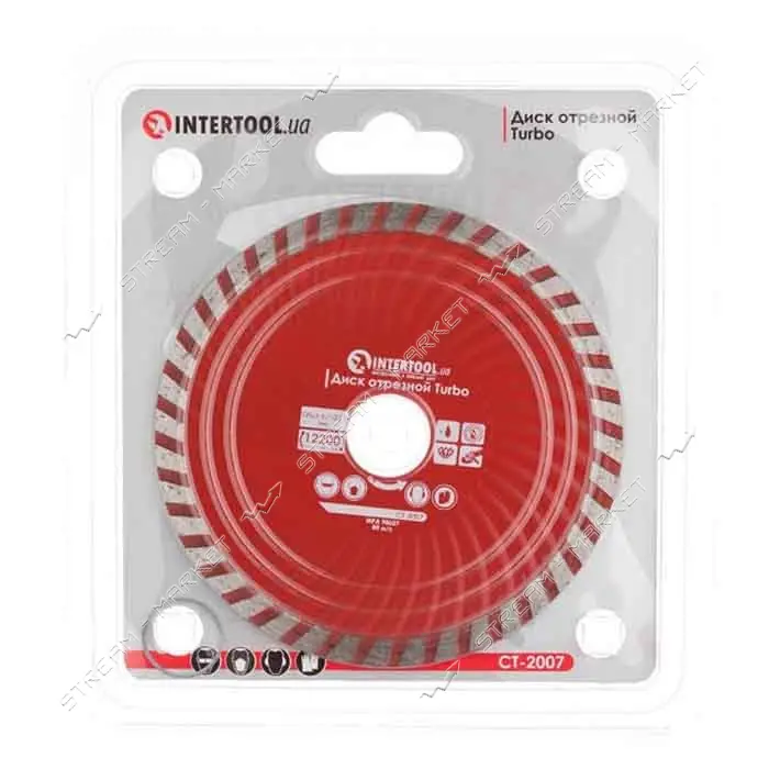 Диск отрезной Intertool CT-2007 Turbo алмазный 125мм 22-24%