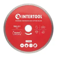 Диск отрезной Intertool CT-3008 алмазный со сплошной кромкой 150мм 22-24%                           