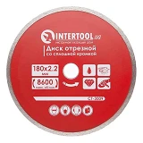 Диск отрезной Intertool CT-3009 алмазный со сплошной кромкой 180мм 22-24%