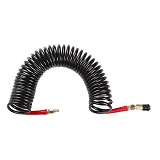 Шланг Intertool PT-1793 M-Flex 6.5х10мм 10м спиральный полиуретановый с поворотным шарниром BLACK