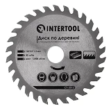 Диск пильный по дереву Intertool CT-3013 с твердосплавными напайками 125х22х1.4мм 30 зубьев