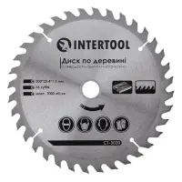 Диск пильный по дереву Intertool CT-3020 с твердосплавными напайками 200х25.4х1.5мм 36 зубьев       