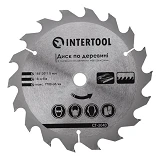 Диск пильный по дереву Intertool CT-3040 с твердосплавными напайками 185х20х1.5мм 18 зубьев