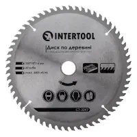 Диск пильний по дереву Intertool CT-3047 з твердосплавними напайками 230х30мм 60 зуб'їв 6000об/мин  