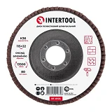 Диск шлифовальный лепестковый Intertool BT-0103 115х22мм зерно K36                                  