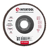 Диск шлифовальный лепестковый Intertool BT-0206 125х22мм зерно K60                                  