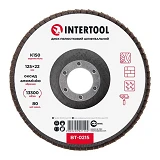 Диск шлифовальный лепестковый Intertool BT-0215 125х22мм зерно K150