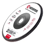 Диск шлифовальный лепестковый Intertool BT-0228 180х22мм зерно K80                                  