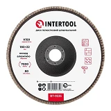 Диск шлифовальный лепестковый Intertool BT-0235 180х22мм зерно K150