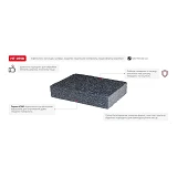 Губка для шлифования Intertool HT-0918 100x70x25мм оксид алюминия К 180