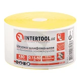 Шлифовальная шкурка Intertool BT-0818 на бумажной основе К80 115мм 50м